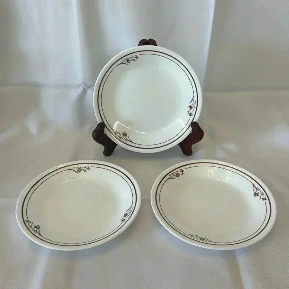 Vintage Corelle by Corning MELODY B&B Bread & Butter Side Plates 6.75” Set of 3
